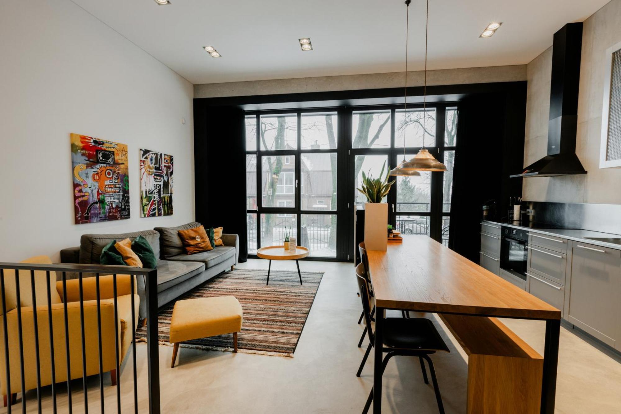 Modern And Spacious Loft Type Apartment 8 With Free Private Parking By "Owl Jazz Apartments" Kaunas Ngoại thất bức ảnh
