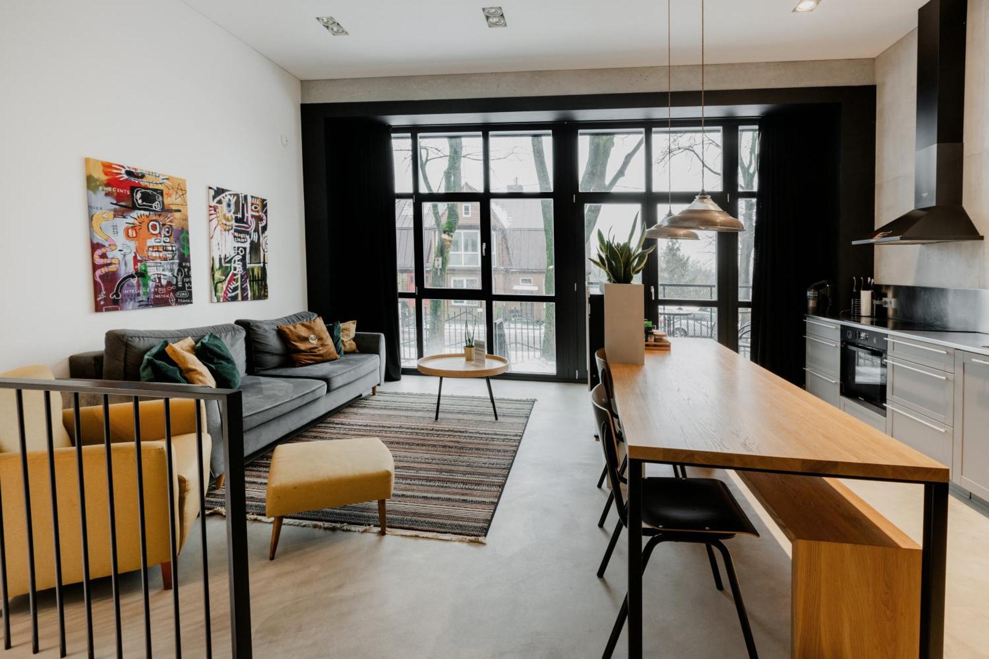Modern And Spacious Loft Type Apartment 8 With Free Private Parking By "Owl Jazz Apartments" Kaunas Ngoại thất bức ảnh